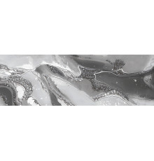 Декоративная плитка Alma Ceramica DWA11TOR707 Tori 60x20 серая рельефная / глазурованная глянцевая волнистая