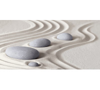 Декоративная плитка Alma Ceramica DWU09RLX034 Relax 50x24.9 бежевая / серая глянцевая с изображением