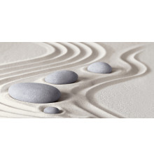 Декоративная плитка Alma Ceramica DWU09RLX034 Relax 50x24.9 бежевая / серая глянцевая с изображением