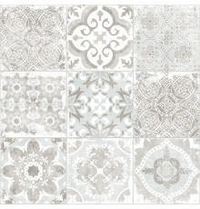 Керамогранит Alma Ceramica GFU04CTR17R Country 60x60 белый / серый сахарный с орнаментом