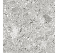 Керамогранит Alma Ceramica GFU6060HOL70R Holly 60x60 серый глазурованный матовый под камень / терраццо