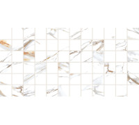 Настенная плитка Alma Ceramica TWU09DKT014 Dakota 50x24.9 белая глянцевая рельефная под мозаику