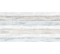 Настенная плитка Alma Ceramica TWU09WOD016 Wood 50x24.9 бежевая / белая / голубой матовая под дерево / полосы
