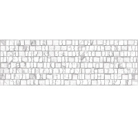 Настенная плитка Alma Ceramica TWU12LRT17R Laurent 74x24.6 белая матовая рельефная под мозаику