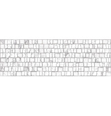 Настенная плитка Alma Ceramica TWU12LRT17R Laurent 74x24.6 белая матовая рельефная под мозаику