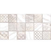 Настенная плитка Alma Ceramica TWU2550FRC14 Fresco 24.9x50 микс глянцевая / рельефная под мрамор / под мозаику / с орнаментом