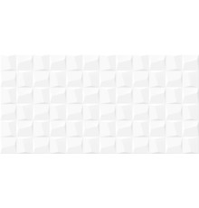 Настенная плитка Alma Ceramica TWU2550MLN20 Miloni 24.9x50 белая матовая / рельефная моноколор / под мозаику