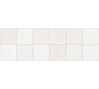 Настенная плитка Alma Ceramica TWU3090CUB07R Cube 30x90 белая матовая под мозаику / пэчворк