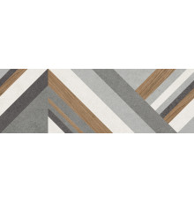 Настенная плитка Alma Ceramica TWU3090STO74R Stereo 30x90 микс матовая под бетон / под дерево / геометрия