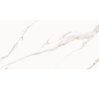 Керамогранит Delacora 60120CMI01 Calacatta Milazzo Gold Sugar 60x120 белый лаппатированный под мрамор