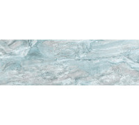 Настенная плитка Delacora WT15CRT23R Crystal Zaffiro 24.6x74 голубая глянцевая под камень