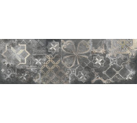 Настенная плитка Delacora WT15KRE07R Kreo Dark 24.6x74 серая матовая узоры