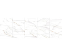 Настенная плитка Delacora WT15SAD00R Sandy Brick 24.6x74 белая глянцевая под мрамор / мозаику