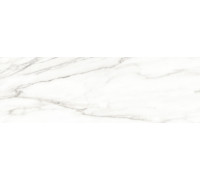 Настенная плитка Delacora WT93BAV00 Bavaro Nova 30x90 белая глянцевая под мрамор