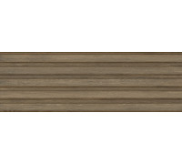 Настенная плитка Delacora WT93WOS55 Woodstyle Nut Strip 30x90 коричневая матовая под дерево / полосы