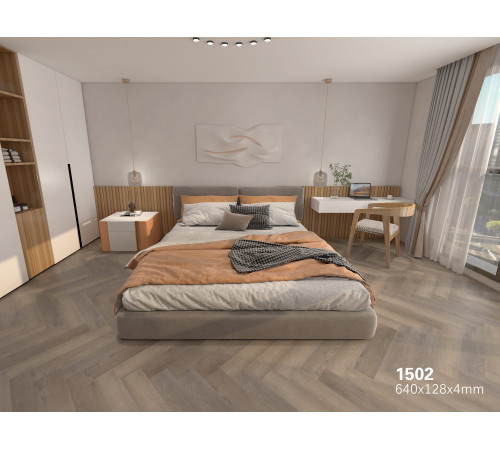 SPC Floorwood Authentic 0,5/43 4U micro (640 × 128 × 4 мм) 1502 Fleur de orange / Оранжевый цветок (1,3107 кв.м)