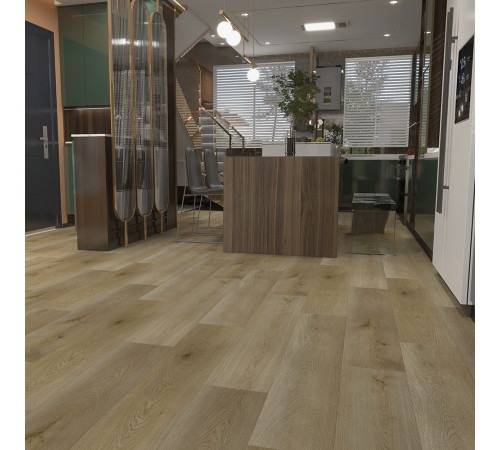 SPC Floorwood Quantum 0,5/43 4V (1220х228х5 мм) c подложкой 6531 Дуб Майерс / Myers Oak (2,23 кв.м)