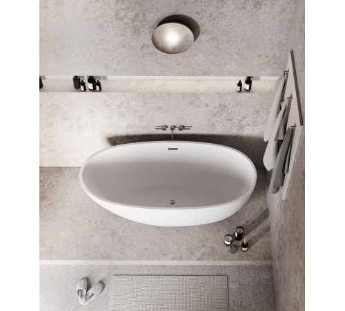 Ванна отдельностоящая Grossman Fly GR-1104M (170х75х58) цвет белый матовый