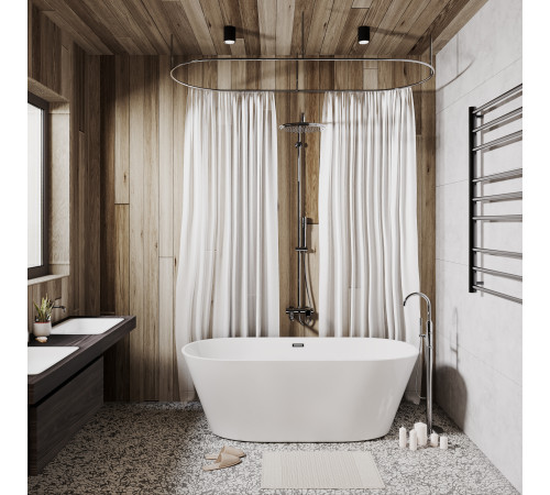 Ванна отдельностоящая Grossman Forta GR-1503 (170х75х58) цвет белый