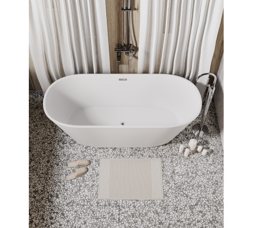 Ванна отдельностоящая Grossman Forta GR-1503M (170х75х58) цвет белый матовый