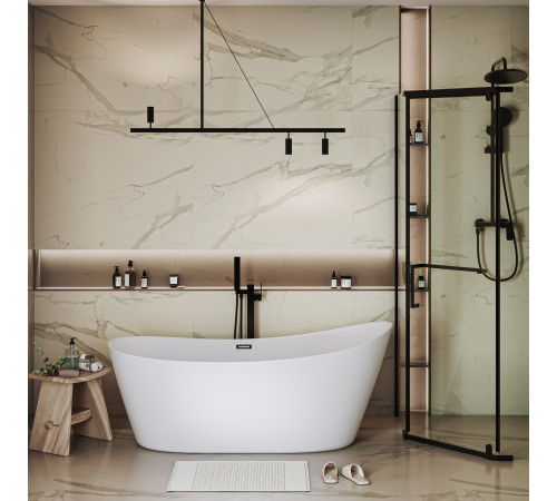 Ванна отдельностоящая Grossman Galaxy GR-2102M (170х75х72) цвет белый матовый