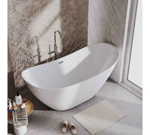 Ванна отдельностоящая Grossman Galaxy GR-2103 (180х77х72) цвет белый