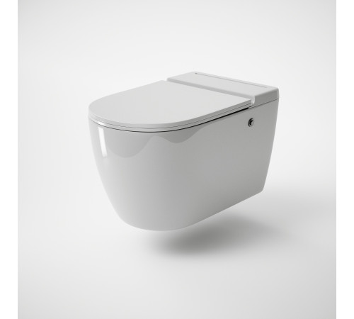 Унитаз подвесной Grossman impuls GR-5502 (570х360х375) безободковый,белый с тонкой крышкой,микролифт