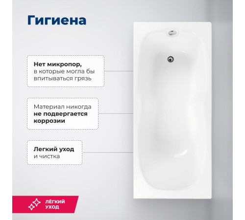 Акриловая ванна Aquanet Riviera 180x80 (с каркасом)