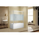 Шторка на ванну c боковой стенкой Aquanet Practic AE10-B-150H150U-CP + AE10-F-75H150U-CP