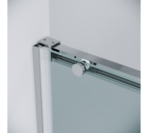 Дверь в нишу Grossman Galaxy 100.K33.01.100.10.00 (100х195) хром,стекло прозрачное,раздвижная