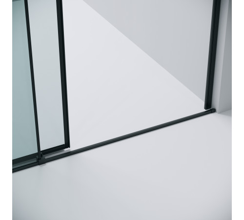 Дверь в нишу Grossman Galaxy 100.K33.01.130.21.00 (130х195) черный матовый,стекло прозрачное,раздвижная