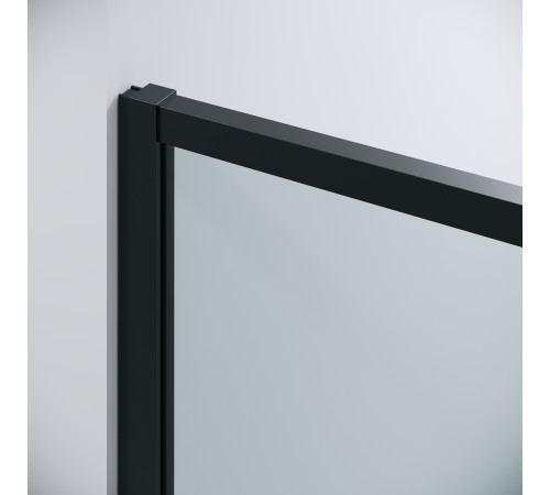 Дверь в нишу Grossman Galaxy 100.K33.01.130.21.00 (130х195) черный матовый,стекло прозрачное,раздвижная