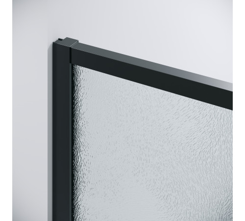 Дверь в нишу Grossman Galaxy 100.K33.01.140.21.02 (140х195) черный матовый,стекло шиншилла,раздвижная