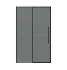 Дверь в нишу Grossman Galaxy 100.K33.01.100.21.10 (100х195) черный матовый,стекло тонированное,раздвижная