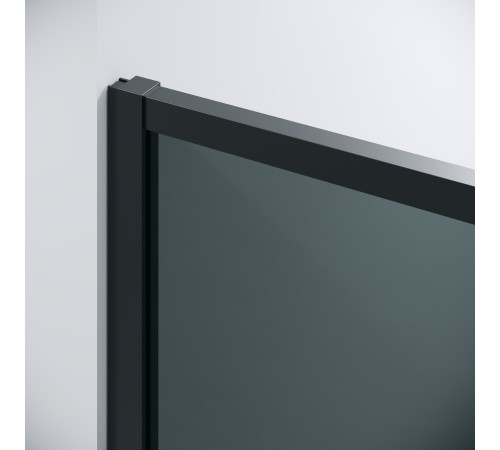 Дверь в нишу Grossman Galaxy 100.K33.01.130.21.10 (130х195) черный матовый,стекло тонированное,раздвижная