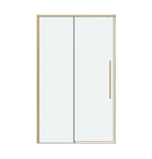 Дверь в нишу Grossman Galaxy 100.K33.01.100.32.00 (100х195) золото сатин,стекло прозрачное,раздвижная