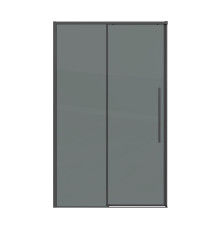 Дверь в нишу Grossman Galaxy 100.K33.01.130.42.10 (130х195) графит сатин,стекло тонированное,раздвижная