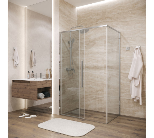 Боковая стенка Grossman Galaxy 200.K33.01.80.10.00 (80х195) хром,стекло прозрачное