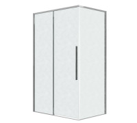 Душевое ограждение Grossman Galaxy 100.K33.01.100.10.02-200.K33.01.80.10.02 (100х80х195) раздвижная(левая),хром,стекло шиншилла