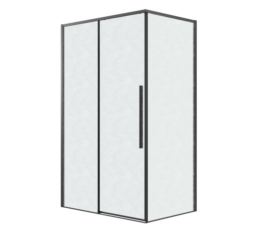 Боковая стенка Grossman Galaxy 200.K33.01.80.21.02 (80х195) черный матовый,стекло шиншилла