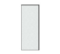 Боковая стенка Grossman Galaxy 200.K33.01.100.21.02 (100х195) черный матовый,стекло шиншилла