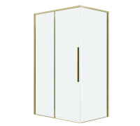 Душевое ограждение Grossman Galaxy 100.K33.01.100.32.00-200.K33.01.90.32.00 (100х90х195) раздвижная,золото сатин,стекло прозрачное
