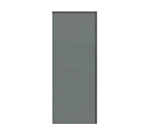Боковая стенка Grossman Galaxy 200.K33.01.70.42.10 (70х195) графит сатин,стекло тонированное