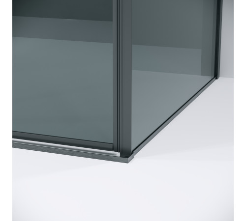 Боковая стенка Grossman Galaxy 200.K33.01.70.42.10 (70х195) графит сатин,стекло тонированное