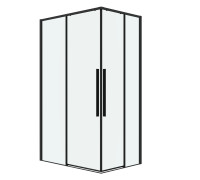 Душевое ограждение Grossman Galaxy 1/2.K33.01.12.21.00-1/2.K33.01.70.21.00 (120х70х195) раздвижная,черный матовый,стекло прозрачное