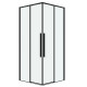 Душевое ограждение Grossman Galaxy 1/2.K33.01.70.21.00-1/2.K33.01.70.21.00 (70х70х195) раздвижная,черный матовый,стекло прозрачное