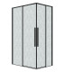 Душевое ограждение Grossman Galaxy 1/2.K33.01.70.21.02-1/2.K33.01.11L.21.02 (70х110х195) раздвижная,черный матовый,стекло шиншилла