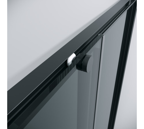 1/2 душевого ограждения Grossman Galaxy 1/2.K33.01.10.21.10 (100х195) черный матовый,стекло тонированное