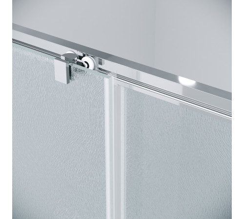 Дверь в нишу Grossman Cosmo 100.K33.02.100.10.02 (100х195) хром,стекло шиншилла,раздвижная