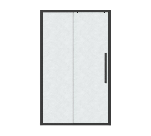 Дверь в нишу Grossman Cosmo 100.K33.02.120.21.02 (120х195) черный матовый,стекло шиншилла,раздвижная